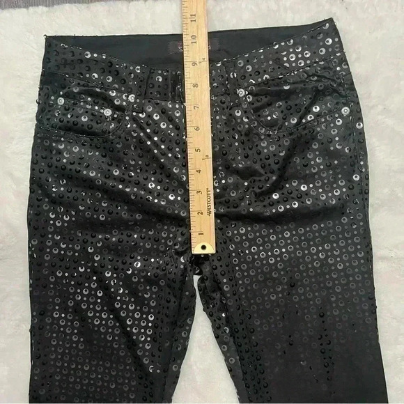 Vintage Y2K 2000s Cavaricci Black Sequin Bootcut Pants Size 5 Waist 28” - Picture 16 of 16
